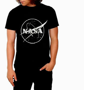 NASA Space Silver Logo Official cotton T-Shirt L NWT
